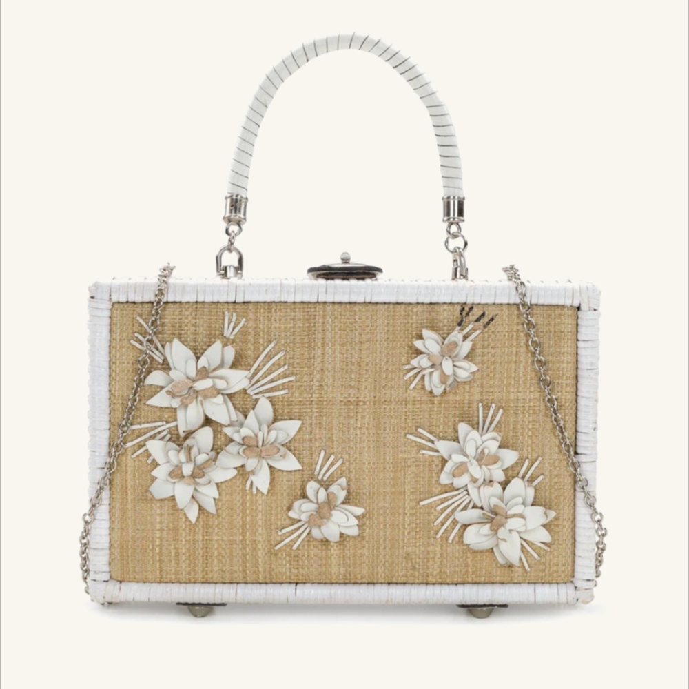 Patricia Nash Spring Wicker Lamezia Satchel
